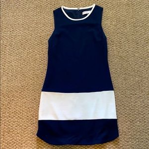 Preppy blue and white dress